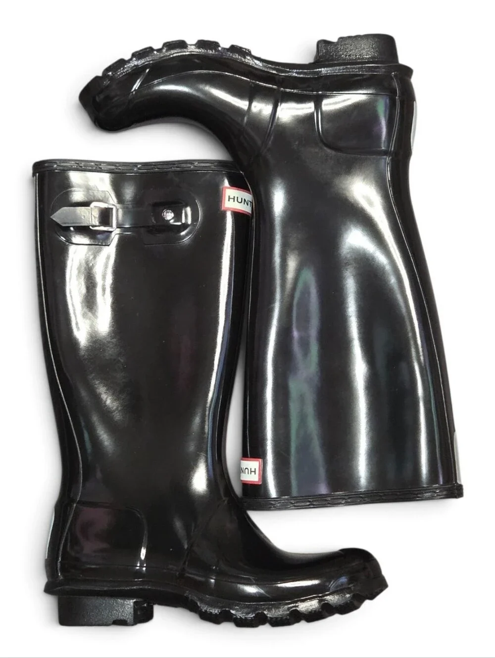 NEW Hunter Boot Original Kids Gloss Black Size 5B/6G